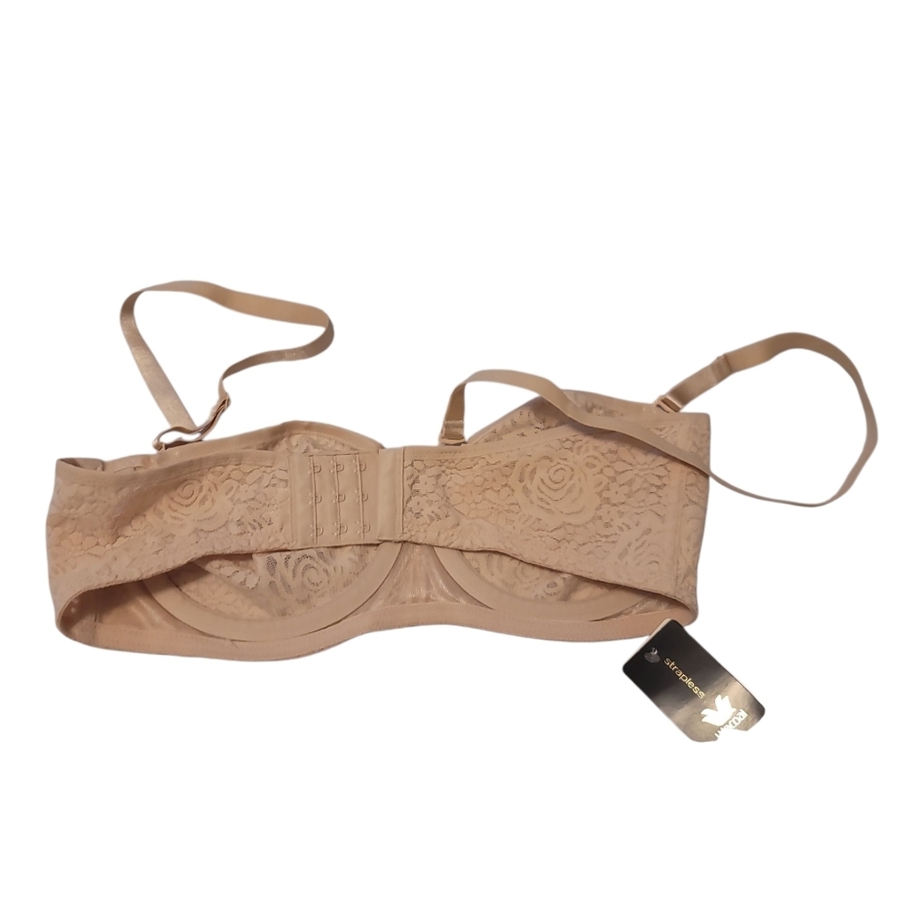Wacoal Women's Halo Multi-way Strapless Bra Nude, Sz 38 D - Picture 7 of 7